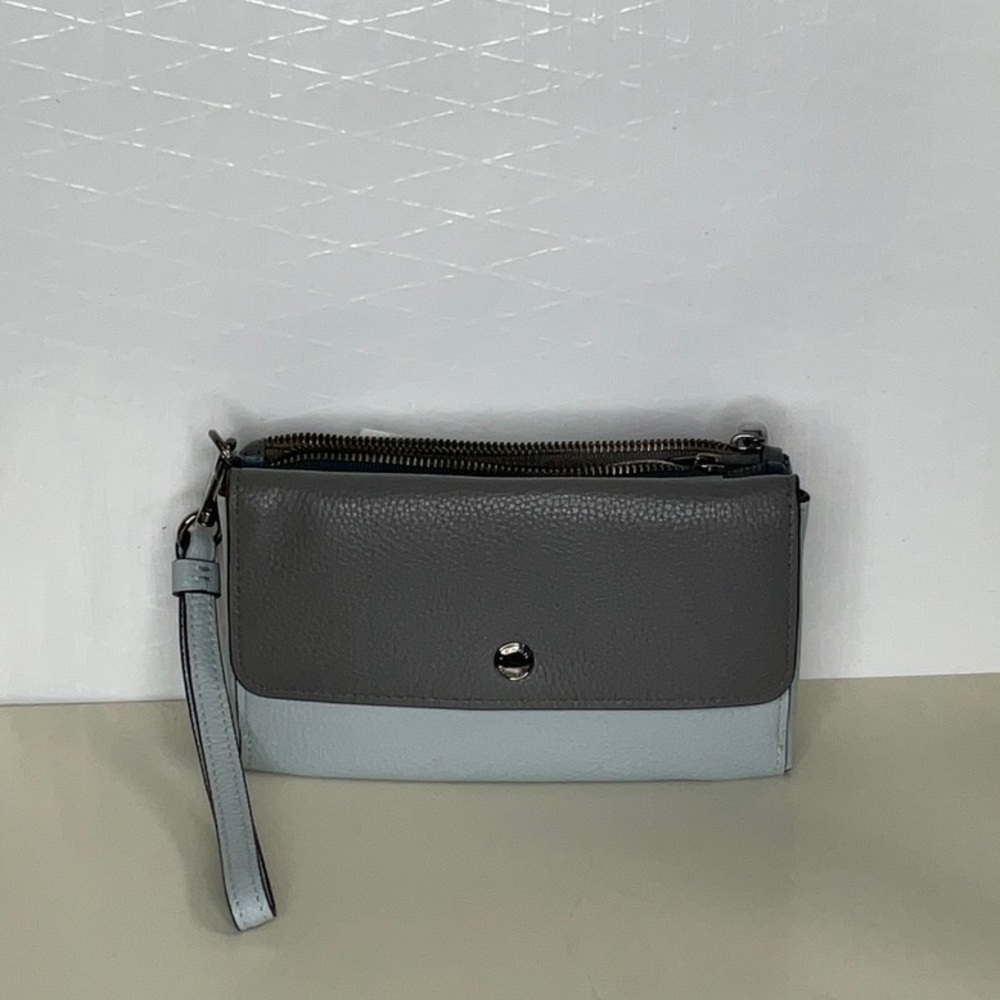 Coach double zip wallet